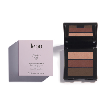 Lepo EYESHADOWS TRIO Τριπλή Παλέτα Σκιών Με Άμυλο Καλαμποκιού - N.02 7,5g